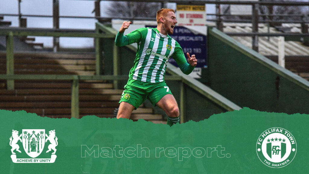 REPORT | Yeovil Town 1 – 0 FC Halifax Town