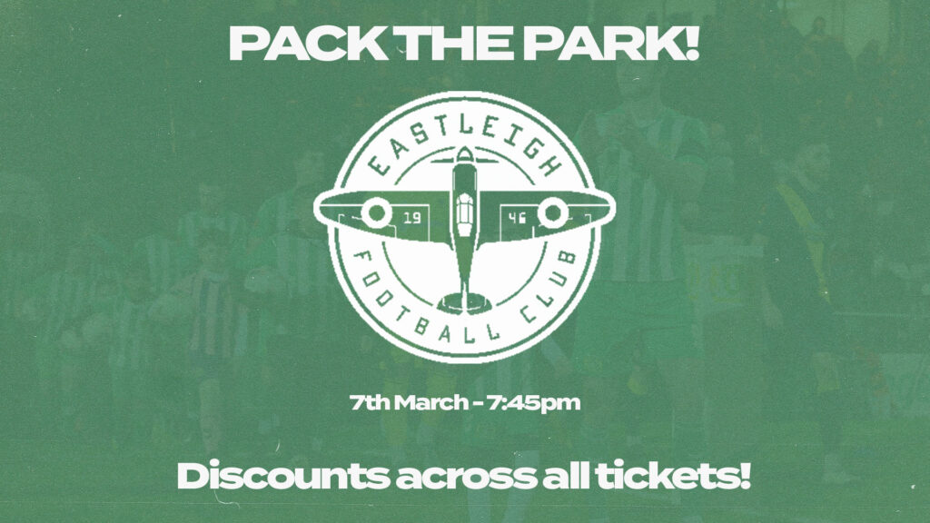 TICKETS | ‘Pack the Park’ in our clash against Eastleigh