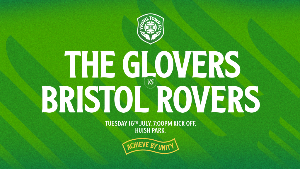 FIXTURE NEWS | The Glovers welcome Bristol Rovers to Huish Park