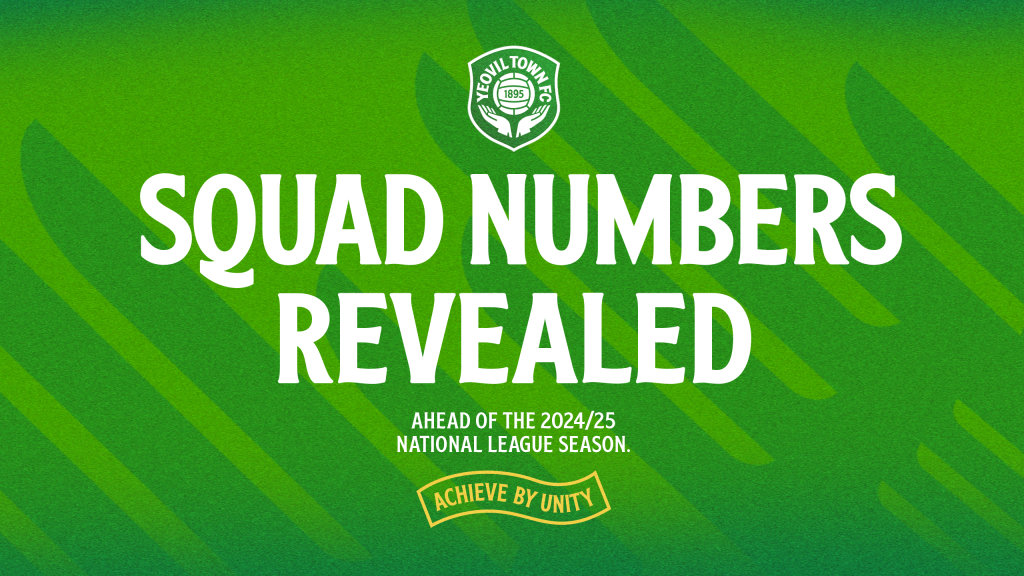 CLUB NEWS | Squad Numbers Revealed